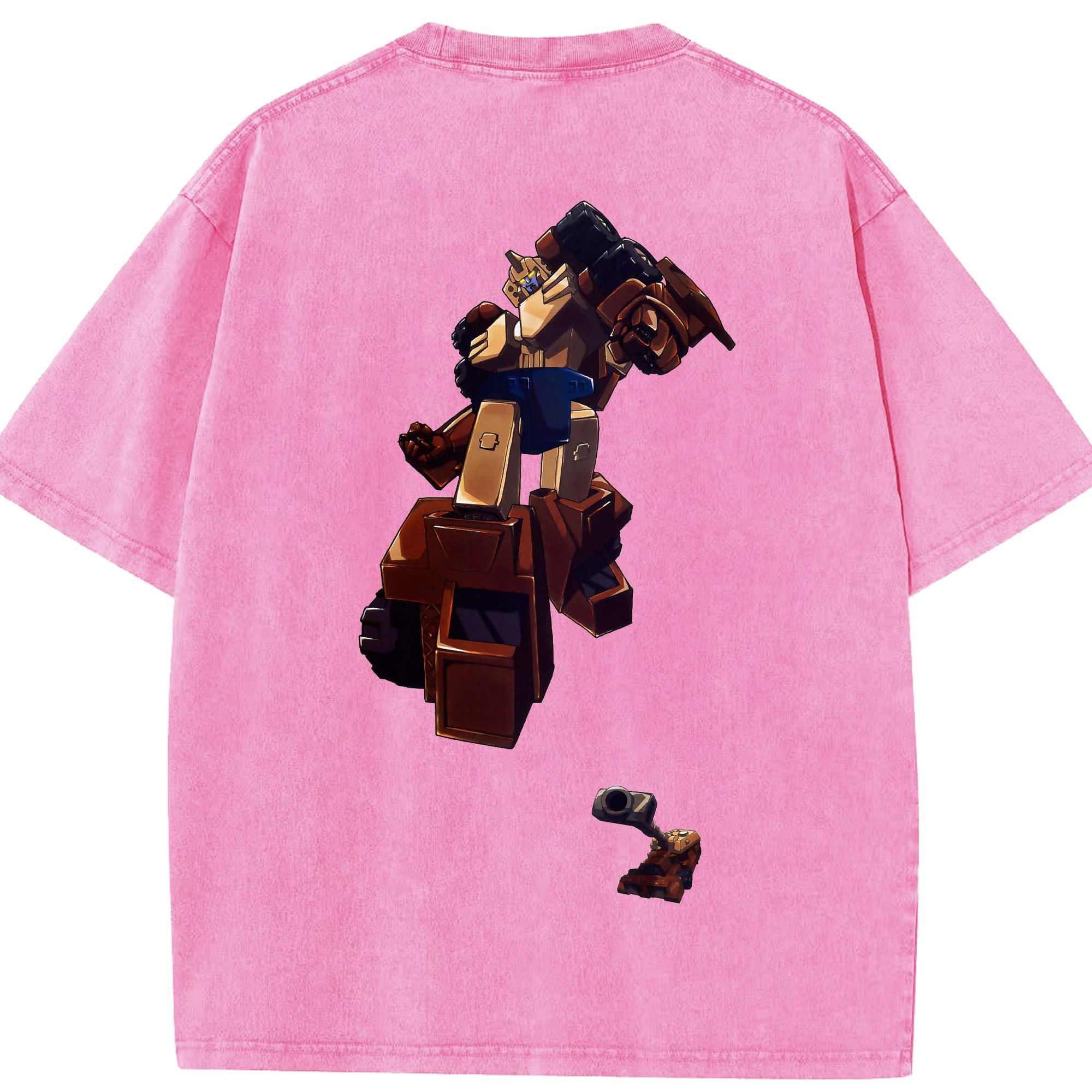 （画像用）  綿100% ヴィンテージ風 半袖Tシャツ（背面プリント）